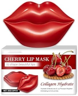 Hidratantes Mascarillas de Labios,Parches Labiales Hidratantes Nutritivos,20PCS,Adecuada para Labios Secos y Agrietados