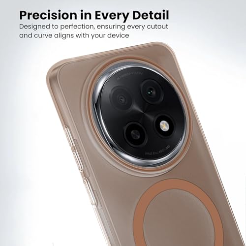 GADVIK Oppo F29 Pro 5G Frosted Hard Back Cover Brown - Image 4