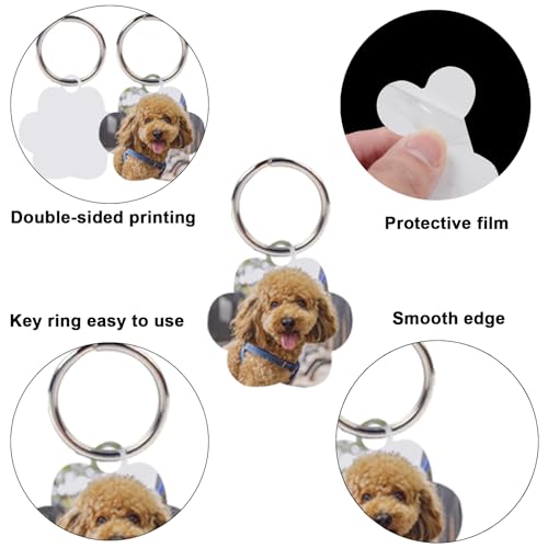 30 pcs Sublimation Blank Dog Tags Paw Shape Sublimation Blank Dog Tags Double Sided Dog Tags with Key Ring DIY Sided Aluminum Dog ID Tags Pet Name Tags Dog Collar Tags with Dogs and Cats 30 pcs Sublimation Blank Dog Tags Paw Shape Sublimation Blank Dog Tags Double Sided Dog Tags with Key Ring DIY Sided Aluminum Dog ID Tags Pet Name Tags Dog Collar Tags with Dogs and Cats