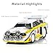 Risopen Compatible for Audi Sport Quattro Car Model Toy 1/64 Alloy Metal Diecast Yellow Car Model Toy Gift Small Classic Auto Model Antique Collection Sport Vehicle Model Toy for Men Adult