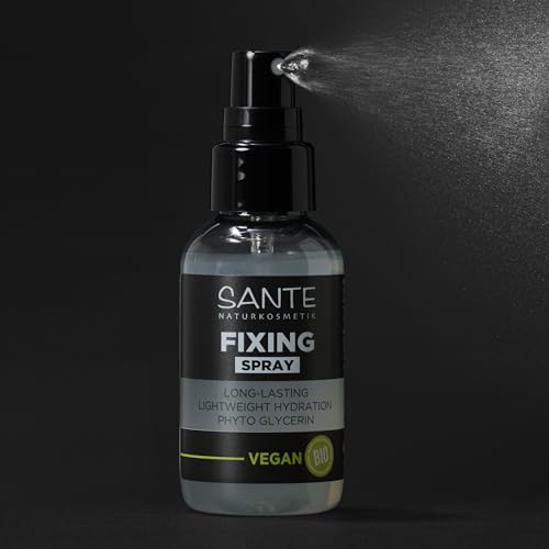 SANTE Naturkosmetik Spray fijador de maquillaje vegano con aloe vera y fitoglicerina, hidrata para un aspecto duradero, fórmula nutritiva y duradera, 50 ml - imagen 3