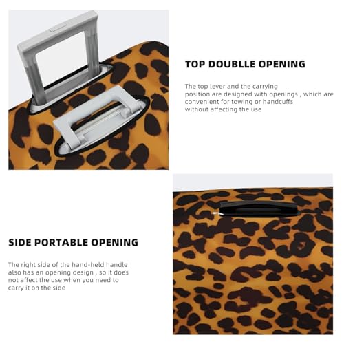 Travel Luggage Cover Protector Cool Cheetah Leopard Suitcase Cover Washable Elastic Suitcase Protector Anti-Scratch Suitcase Cover Fits 18-32 Inch Luggage4