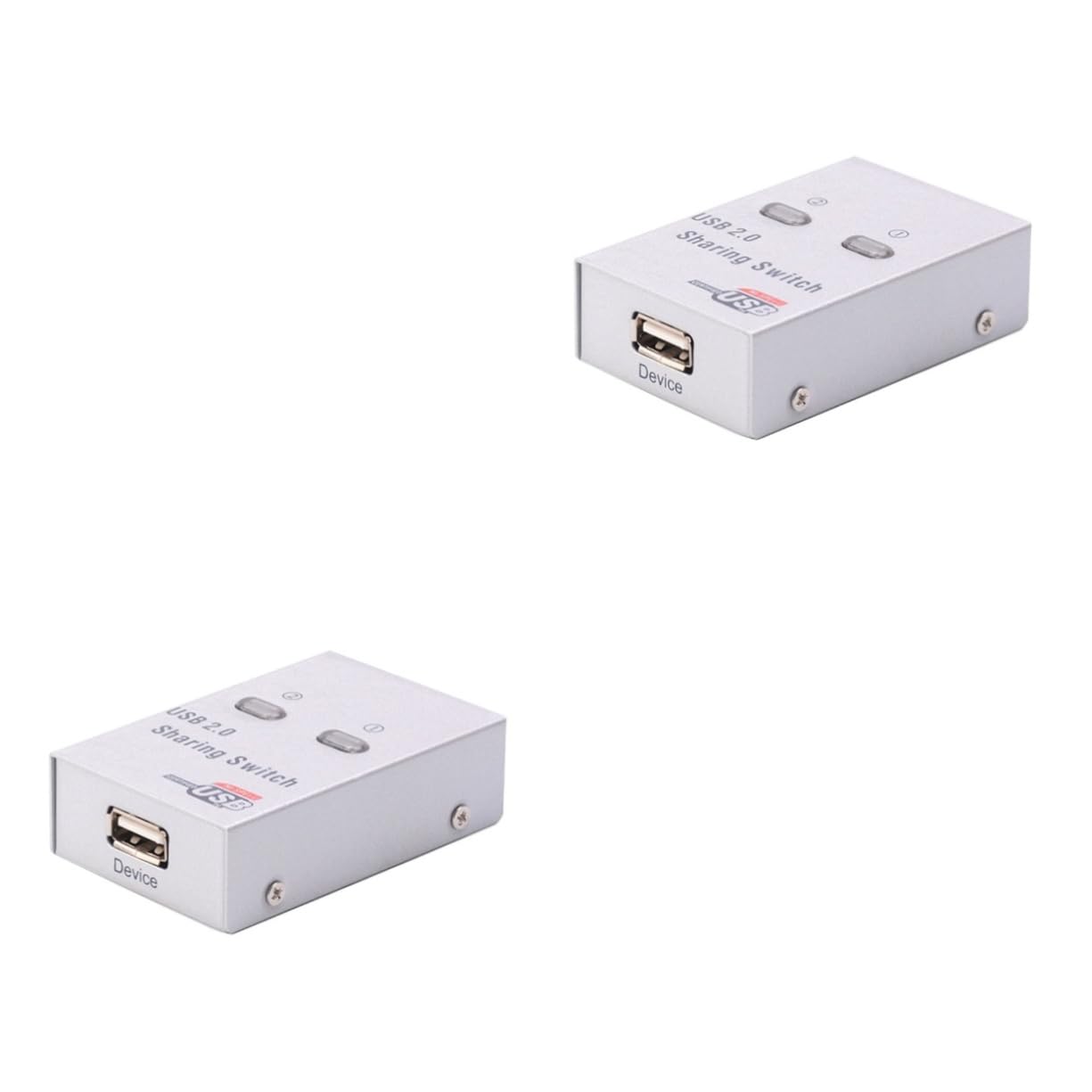 2piezas USB Conmutador Automático para Dispositivos Periféricos para Impresoras y Escáneres Sin Cables Adicionales