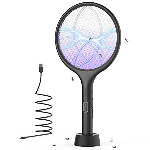 YISSVIC Elektrische Fliegenklatsche extra stark 4000V 2 in...