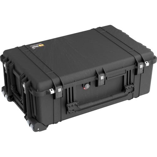 Image of Pelican Protector 1650 Case (Hard Shell) with Foam and Push Button Latches (Black)