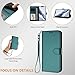 HAOFUGUI Wallet Case for Honor 50 SE/Huawei nova 9SE, PU Leather Flip Cover with TPU Inner Shell, Shockproof Protection, Card Slots, Cash Pocket and Wrist Strap-DarkGreen