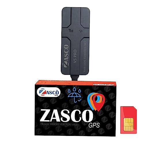 Image of ZASCO V5 PRO GPS Tracker for Cars /Motorcycles /Bikes /Trucks with Engine Lock /Unlock Option /antitheft alerts System with 5 Years Warranty+M2M Simcard(with Waterproof Tape).