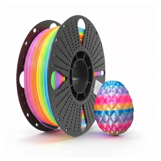 Rainbow Silk PLA Filament 1.75mm 1kg, ±0.02mm Accuracy, Multicolor 3D Printer Filament