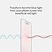 BodyGuardz Red Light Converter Screen Protector – Passive Red Light Therapy for Face - Better Sleep, Healthier Skin, Reduce Eye Strain – 9H Tempered Glass, Easy Install (for iPhone 16 Pro Max - 6.9 inch)