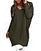 Produktbild Style Dome Pullover Damen Casual Langarmshirt Bluse V-Ausschnitt Loose Langarm Tunika Oberteil Armeegrün-723402 2XL