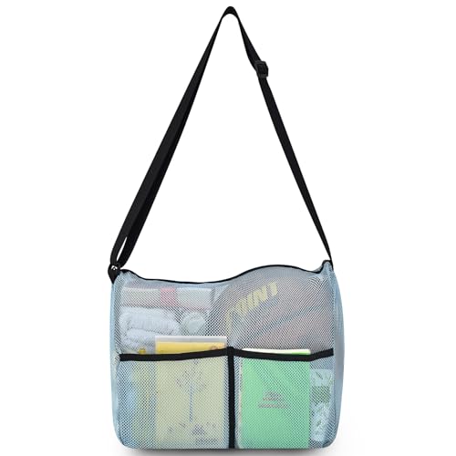 Image of Mildbeer 12x6x12 Mesh Crossbody Bag for Gym & Beach