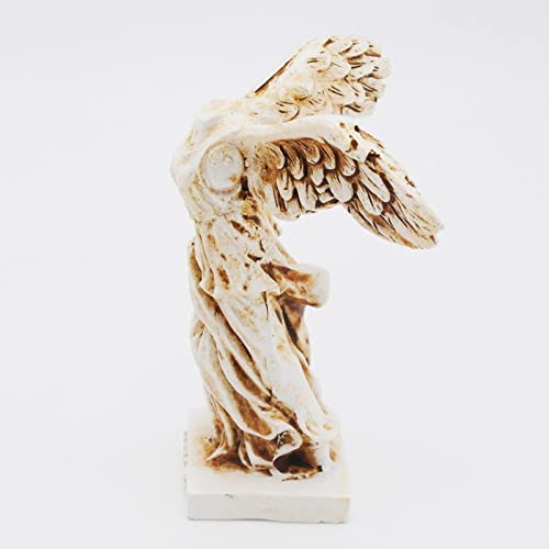 Image of Winged Victory of Samothrace Fish Tank Decorations Decor Sculpture Ancient Greece Reptile Turtle Lizard Spider Tanks Terrarium Statue Decor Ornament Pet Brown