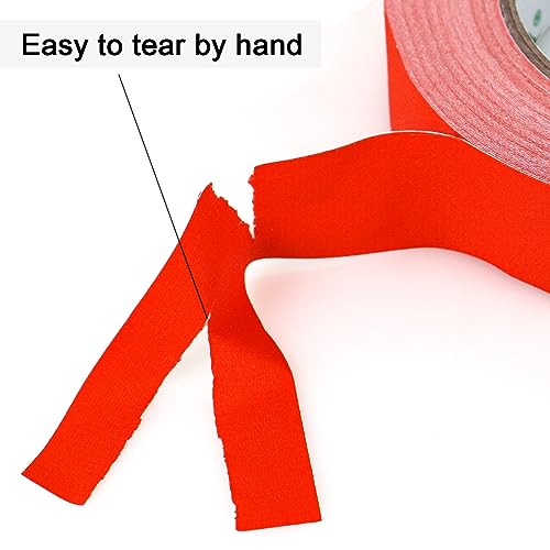 Image of BOMEI PACK Red Gaffer Tape, Matte Non-Reflective, 1inch x 30yds No Residue Hand Tear Self-Adhesive Gaffer Tape for Labeling, Cable, Stage, Photo Studio, Painters and Duct Repair, 1 Pack