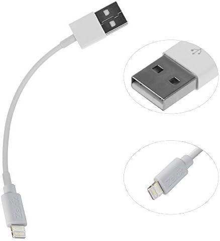 [3 Pack] 1ft / 8 Pin Zakix(TM) USB Charge & Sync Cable for for iPhone 8/8 Plus, 7/7 Plus, iPhone, iPod and iPad (White)