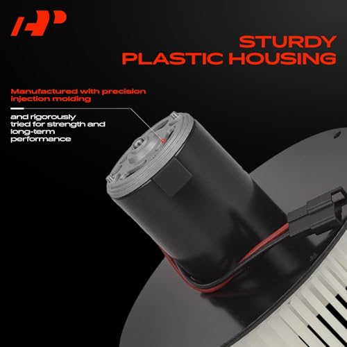 Image of A-Premium Front HVAC Heater Blower Motor Assembly Compatible with John Deere 7720, 7820, 7920, 8120, 8220, 8320, 8420, 8520 9120, 9220, 9320, 9420, 9520, 9620