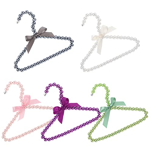 VILLFUL 5pcs Pet Hanger Pet Apparel Hangers Pet Supply Clothes Hanger Dog Clothes Holder Hanger for Pants Clothes Hangers Pearl Hangers Hanger Hangers for Pants Hanger Abs