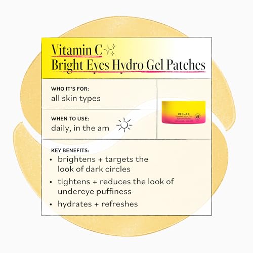 DERMA E Vitamin C Bright Eye Gel Pads 60pad