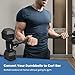 Dumbbell Converter, Convert Dumbbells to Curl Bar, Dumbbell Barbell Converter Bar, Balency EZ Curl Bar for Home Gym Workout, Adjustable Weight & Up to 200LB Capacity Weight Curl Bar for Weight Lifting