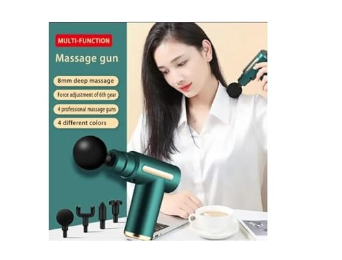 bigbigfamily Pistola Massageadora Miofascial Fisio Atleta Gun Relax Crossfit Massagem 4 Ponteiras e