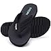 EZSURF Women's Cushion Flip-Flops Orthotic Comfortable Yoga Mat Thong Sandals With Arch Support, Black US 5