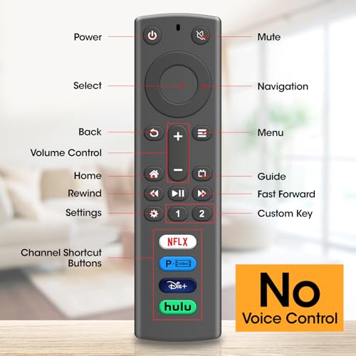 Replacement Remote for All Fire Series, Fit for Stick 4K/4K Max(1st/2nd Gen),Stick(2nd/3rd Gen)/TV Cube (No Voice Control) - Thumbnail 6