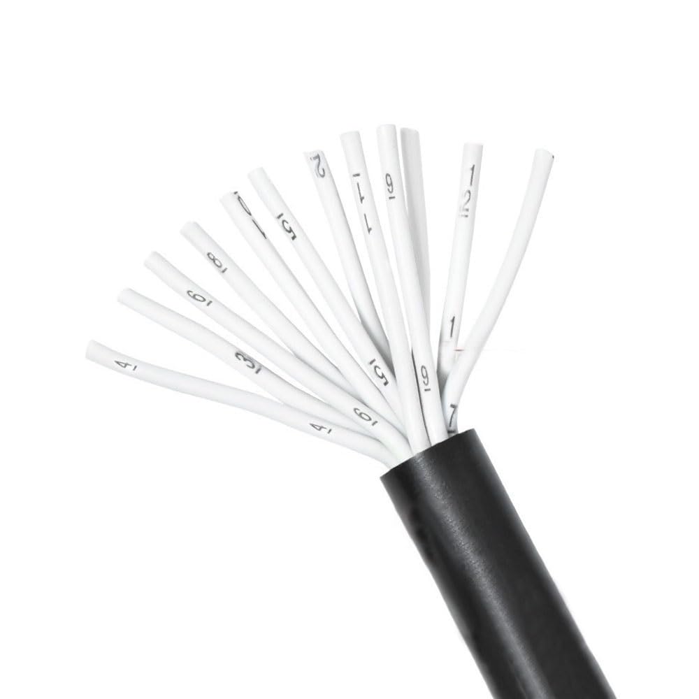 2m Cable Eléctrico, flexible PVC aislamiento Cable 0.5mm² - 2.5mm² seleccionable, RVV Cobre Cable(50-core x 0.75mm²)