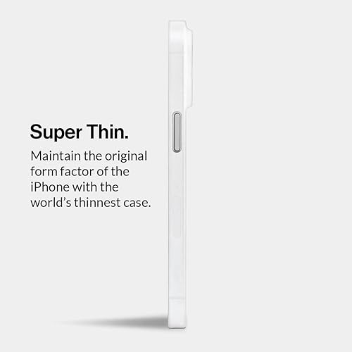 Miniatura 2 de totallee Funda delgada para iPhone 15, la más delgada y minimalista para Apple iPhone 15 (2023) (transparente escarchado)