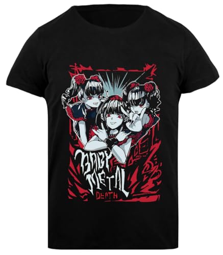 Zymbatee Diseño De Metal para Bebés Camiseta Negra Camiseta De Ajuste Clásico para Mujer