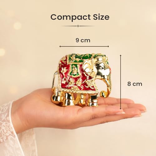 Image of Astrotalk Shri Swarna Gajraj Elephant Combo | Gold-Plated Vastu Elephant Statue for Good Luck, Stability & Prosperity | Home Decor for Living Room & Office | Vastu Items for Housewarming Gift