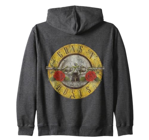 Officiel Guns N' Roses Logo Vintage Gris Sweat à Capuche