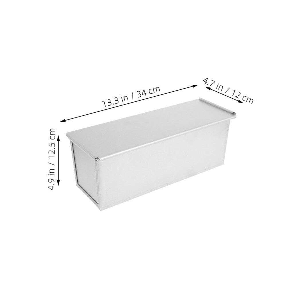 STOBAZA Molde en Aluminio Calentamiento y Uniforme de Capacidad Grande Tapa Deslizante Aleación Adecuado Hornear para Pan Reuniones Familiares