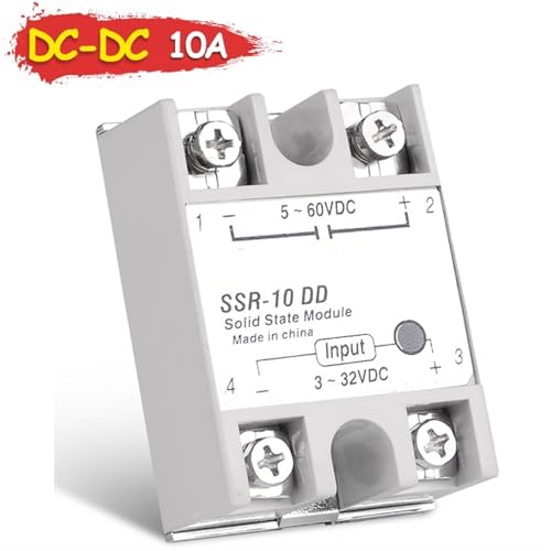 Relé SSR-40DD monofásico de 10 A para eliminar averías por chispas y desgaste en CC 2