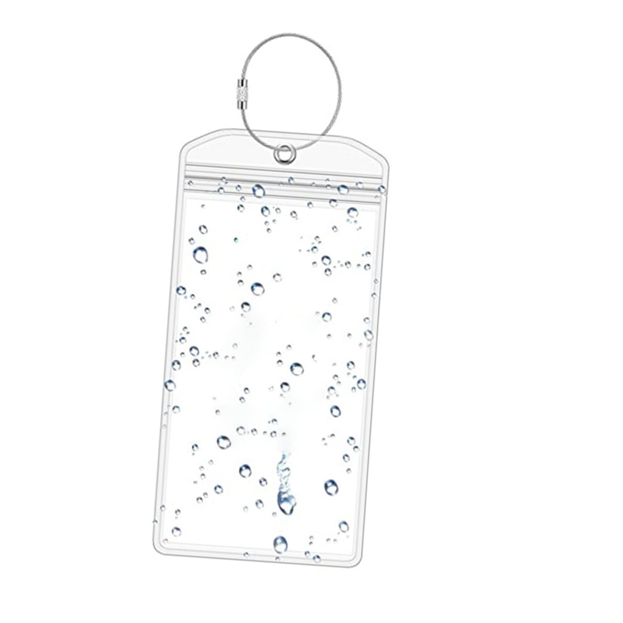 LIFKOME 4 Set di Etichette per Bagagli da Viaggio Compatte in Plastica E Acciaio Inossidabile per Indirizzo Numero di Telefono 6 Pezzi * 4