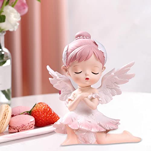 Fenteer Miniatura de topo de bolo de balé em miniatura, ajoelhado, vários tamanhos