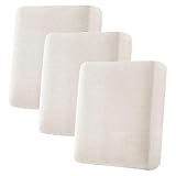 H.VERSAILTEX Super Stretch Individual Seat Cushion Cover Sofa Covers Couch Cushion Covers Slipcover Sets Thick Jacquard Textured Twill Fabric (3 Piece Sofa Cushion Covers, Ivory)