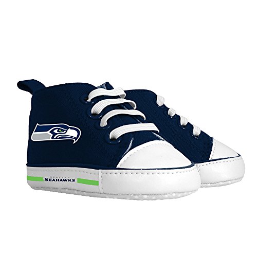 Baby Fanatic Pre-Walker Hightop, Seattle Seahawks, 0-6 Months