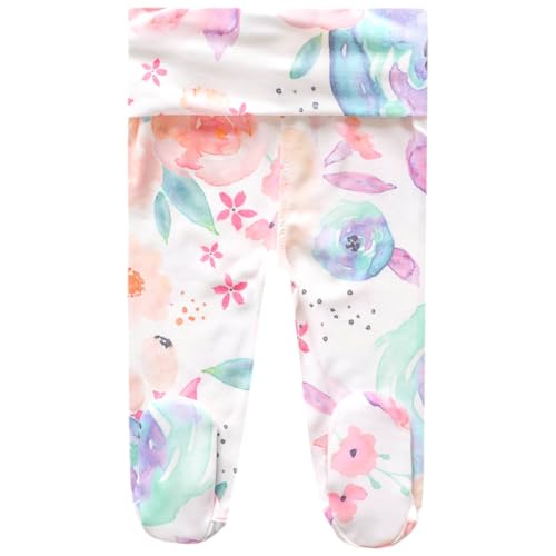 Image of Copper Pearl Footed Baby Pants Bloom