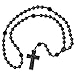 Jujube Wood 5 Decade Rosary 8mm Beads with Cross Shaped Our Father Beads