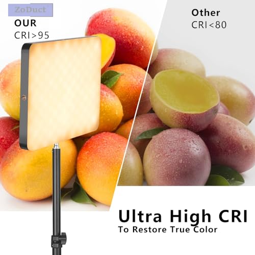 Image of 11 inch Camera Panel Soft Light for Video Shooting, Photography, Studio, YouTube and Live Streaming with 2700K-5700K CRI95+ (11 inch Camera Fill Light)
