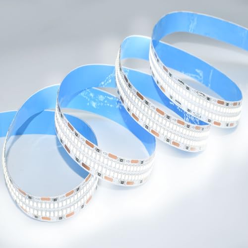 Image of SUYOOULIN LED Strip Lights, 16.4ft Dimmable DC 12V SMD 2025 Double Rows 3120 LEDs 65000LM Super Bright LED Ribbon Strip, Non-Waterproof IP21 for Home Party Decoration(Daylight White 6500K)