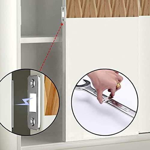 4 pares de Ímãs para porta de armário para Manter Porta Armário e Gaveta Fechada Chapinhas magnética