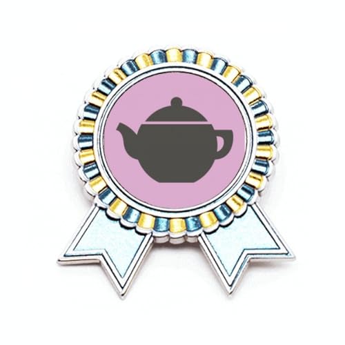Broche théière chinoise Art déco en métal poésie d'un bijou nostalgique