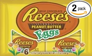 Reese's Peanut Butter Eggs 1.2 oz 6-pack (2 Packages)