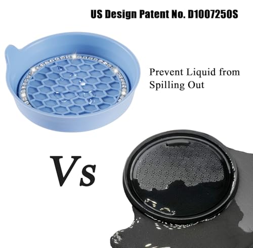 Image of Amooca 4-Pack Car Cup Holder Coaster Bling Crystal Rhinestone Car Interior