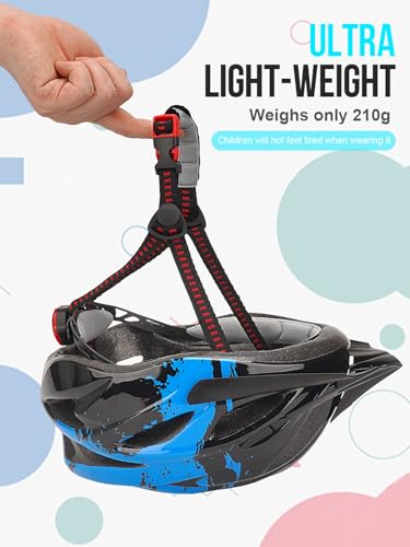 Kinderhelm, RaMokey Fahrradhelm Kinder mit Licht, Fahrradhelm für Jungen und Mädchen im Alter von 3 bis 13 Jahren, verstellbarer Kinderhelm (50–59 cm) für Fahrrad, Roller, Skaten und Radfahren