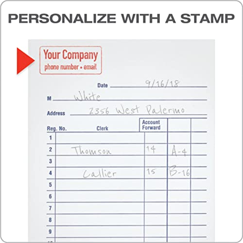 adams general purpose sales book 2-part carbonless whitecanary 3-1132 x 5-58 50 sets per book 10 pack dc3510