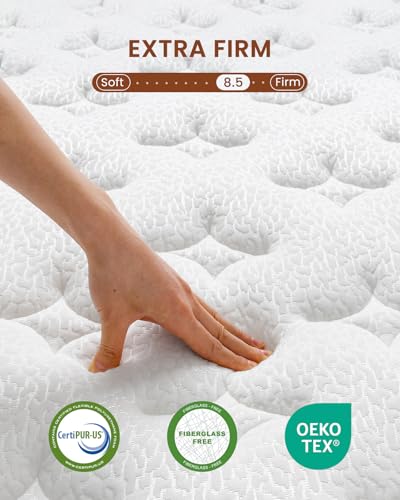 Image of BedStory Full Mattress Extra Firm - 13 Inch Hybrid Mattresses with Individually Pocketed Springs