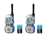 Ab 3 Jahren Dickie Spielzeug 201118181 - Walkie Talkie Polizei, Sprechfunkgerät mit 80 m Reichweite, 17 cm, blau/silber