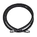 Husky CP12WB09 3/4" Male NPTF by 9' EagleFlex Wirebraid Black Gasoline Hose with Permanent Couplings