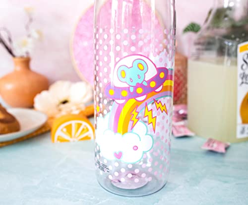 Sanrio Hello Kitty and Joey Mouse Rainbow Plastic Water Bottle With Screw-Top Lid | BPA-Free Plastic Sports Jug With Leakproof Lid | Holds 28 Ounces - Image 3